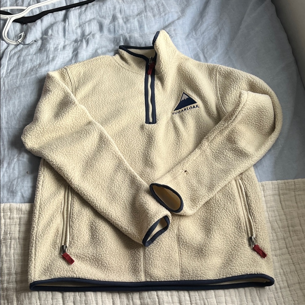 Blue 84 Cream Fleece Sweater